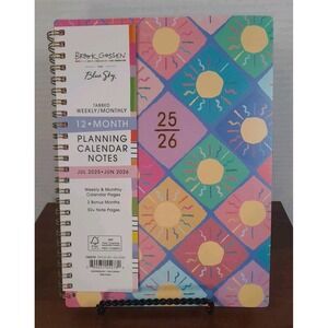 New 2025/2026 Brook Gossen For Blue Sky‎ 12 Month Planner Tabbed Weekly Monthly
